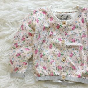 next uk Floral Button Down Cotton Cardigan